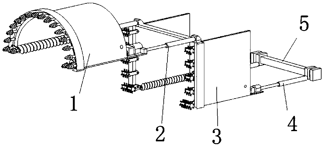 Small-pilot-tunnel advance support equipment and construction method