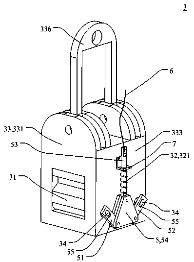 System and method for automatic unhooking and hooking by lifting and placing of unmanned ship