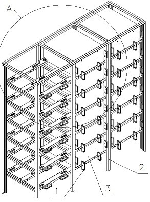 Battery box supporting roller and energy storage device using the supporting roller