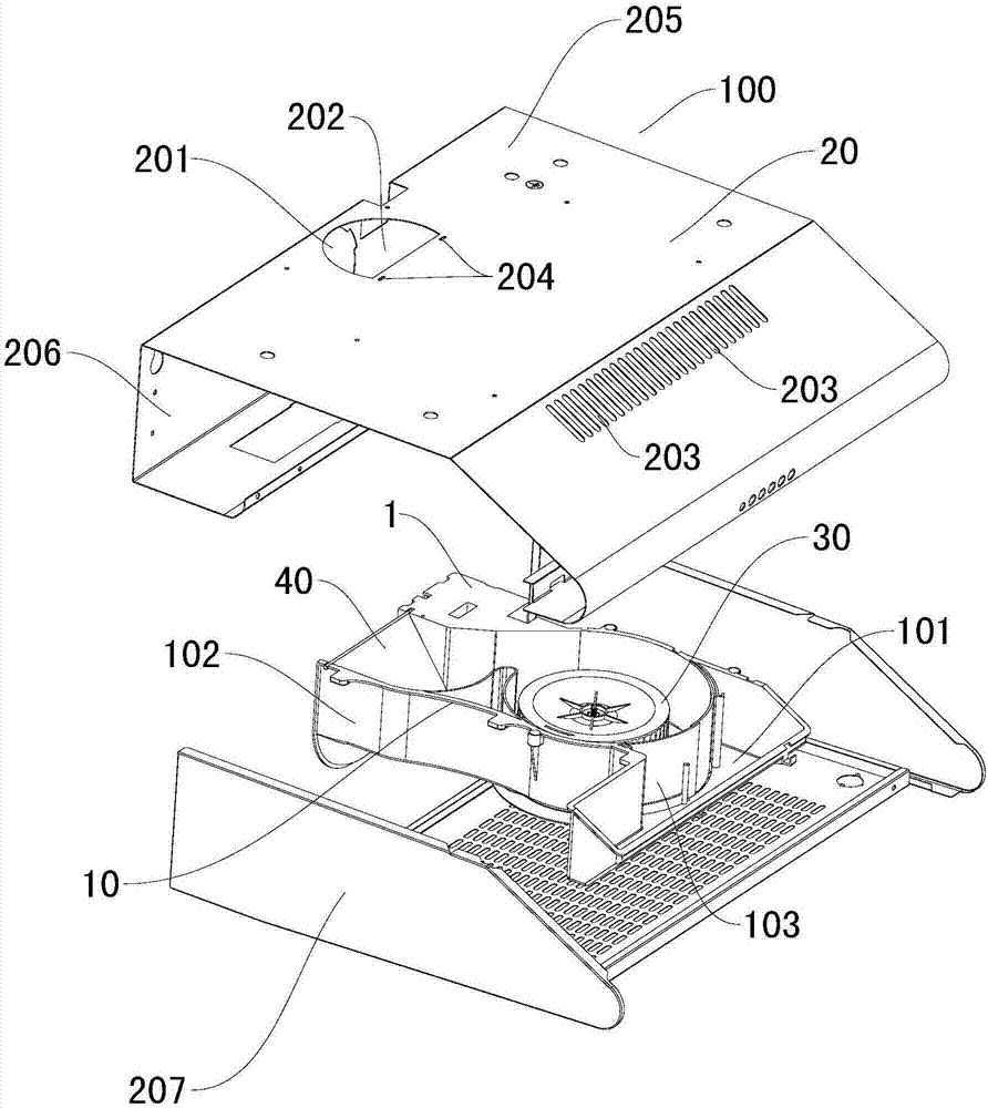 Range hood and its volute