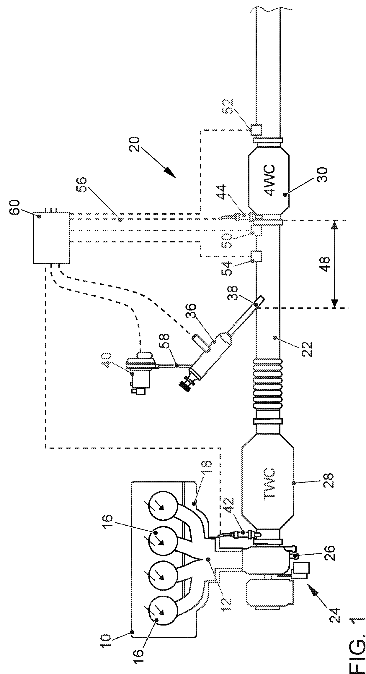 Exhaust gas aftertreatment system and method for exhaust aftertreatment of an internal combustion engine