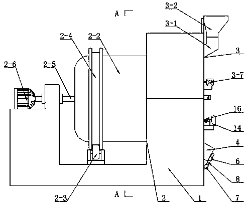 Blending modification device for ZPF antirust material powder production