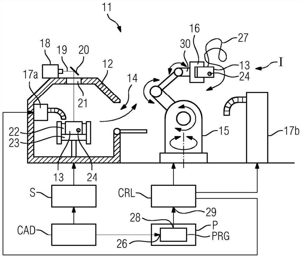 Method for removing a filler from a cavity present in a component and device for carrying out the method