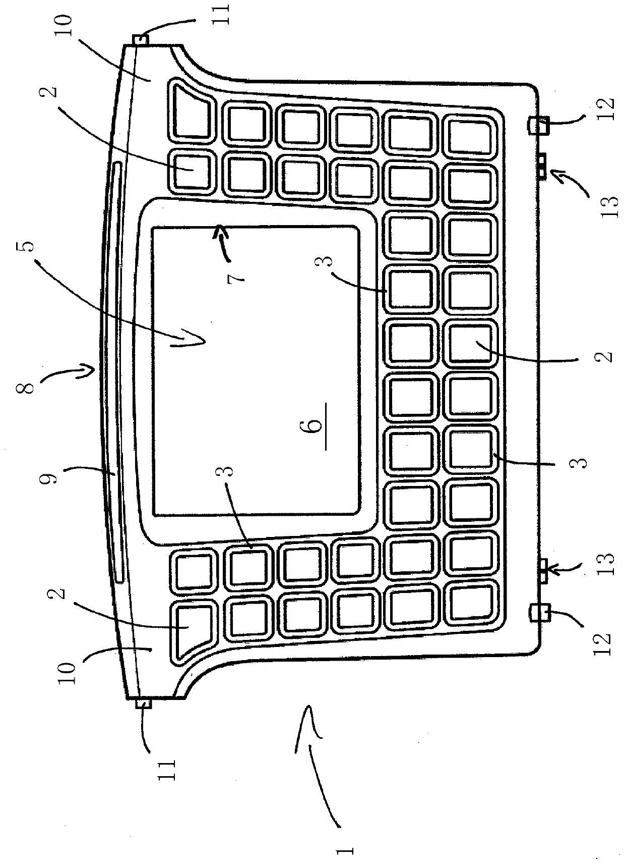 Dividing element for subdividing the interior of a wire basket