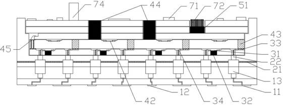 Multi-frequency composite high-power tile-type active phased array antenna