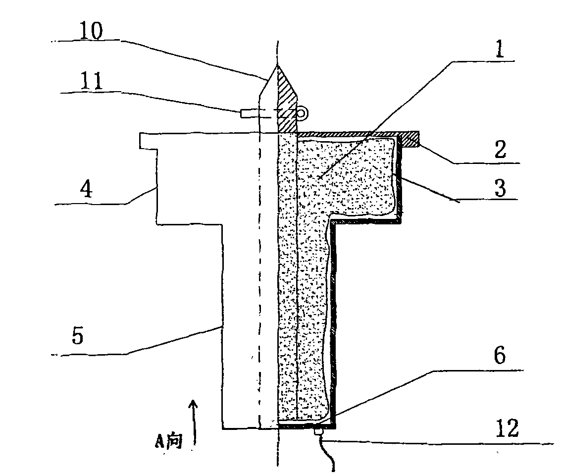 Ladle nozzle casting conduction plug and use method thereof