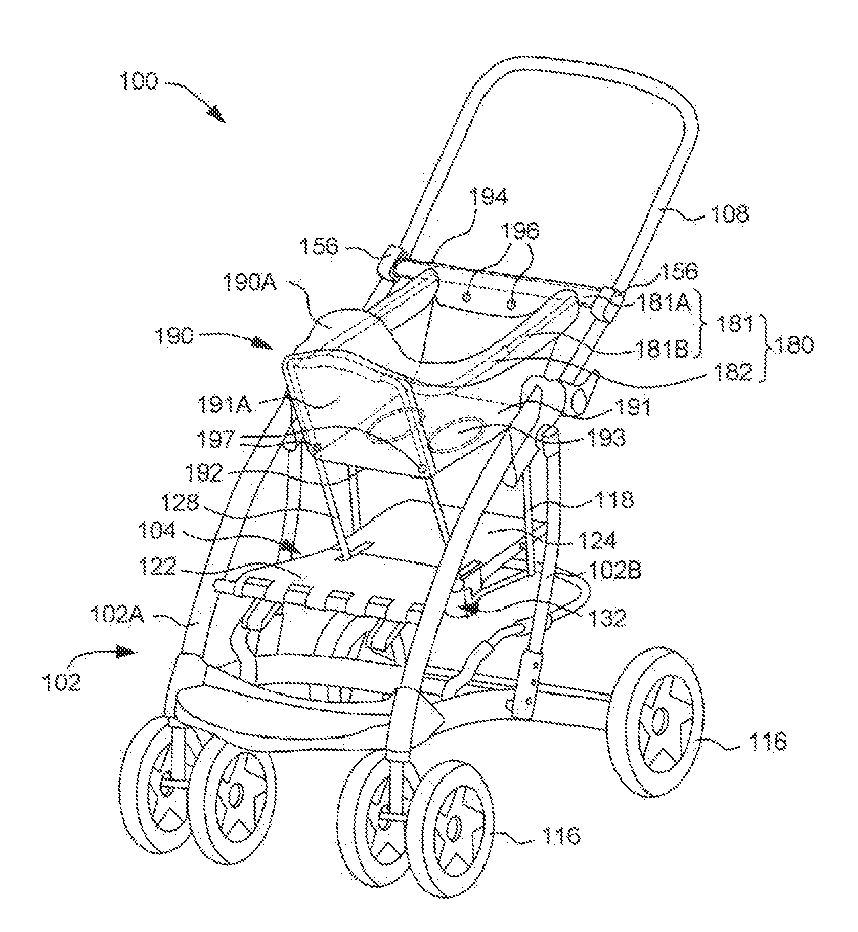 Infant Carrier Apparatus Provided with a Child Holding Accessory and Method of Installing the Same