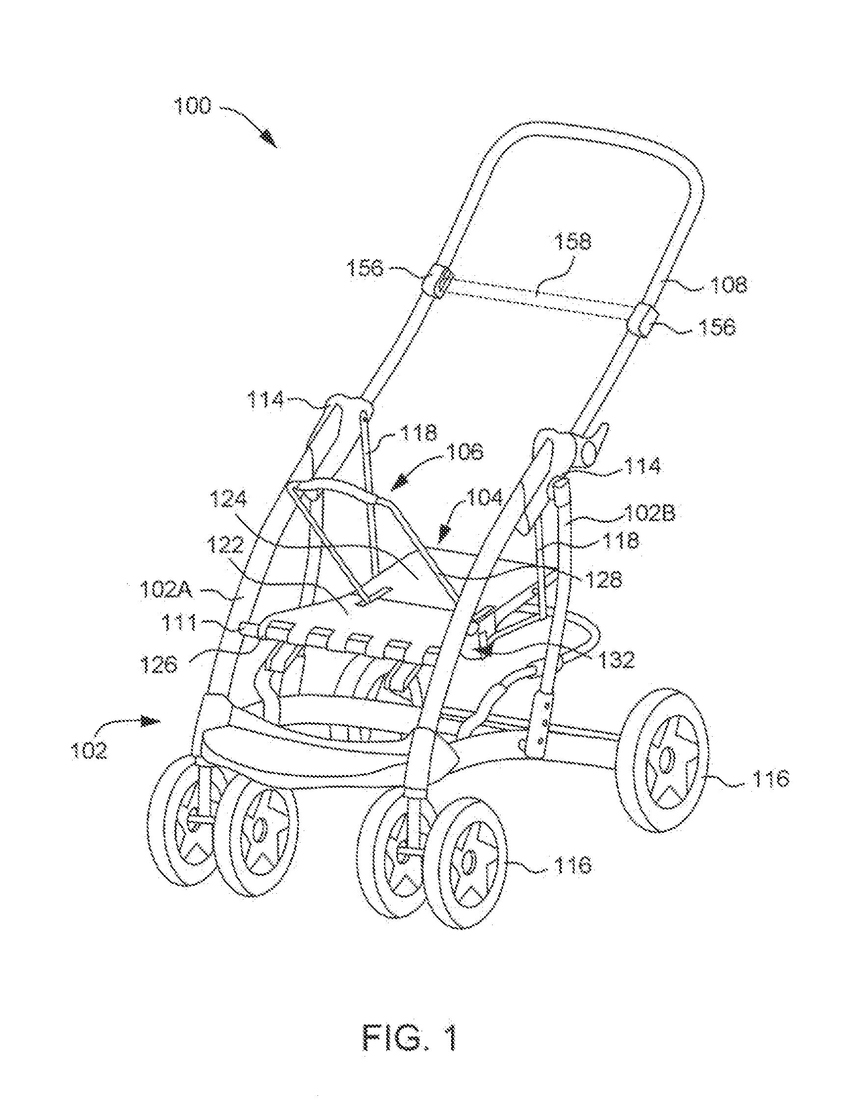 Infant Carrier Apparatus Provided with a Child Holding Accessory and Method of Installing the Same