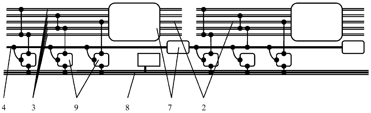 General power supply circuit pavement