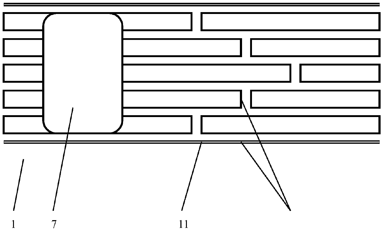 General power supply circuit pavement