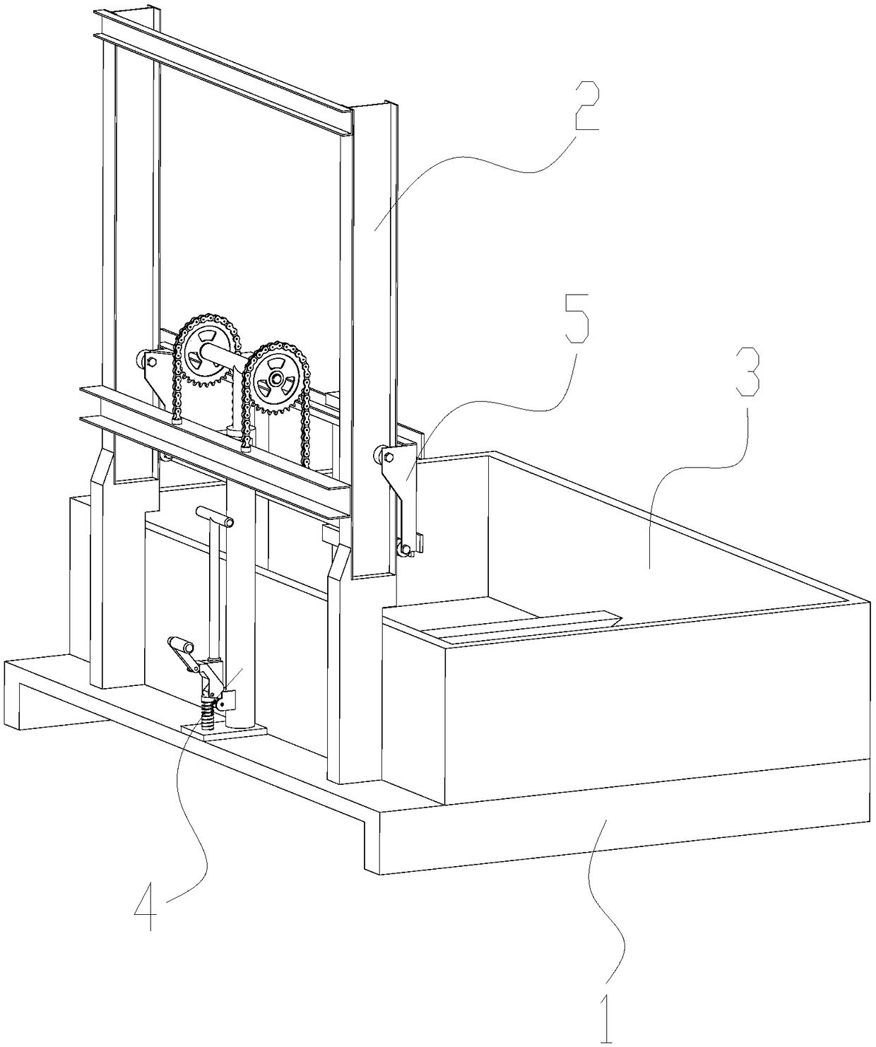 Emergency handling device for power battery of new energy vehicle and operation method thereof