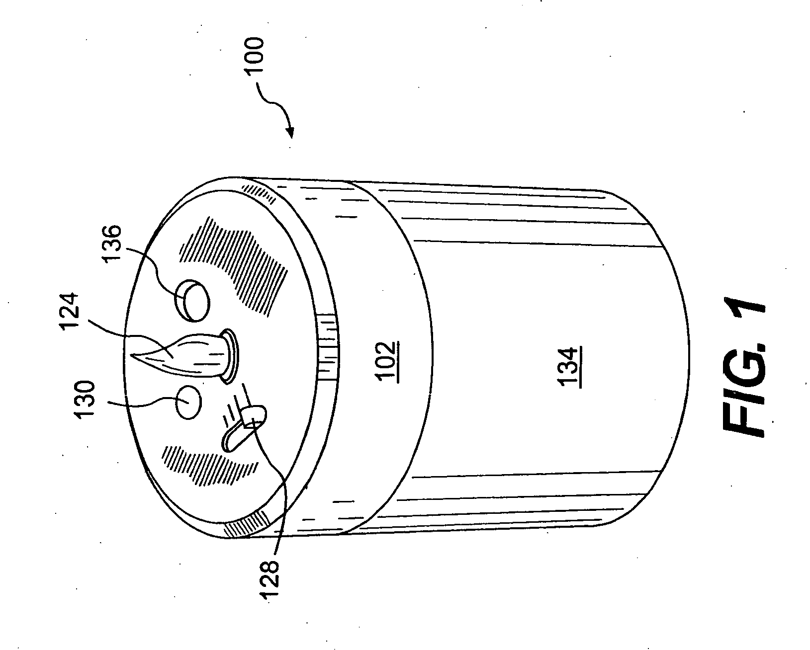 Device providing coordinated emission of light and volatile active