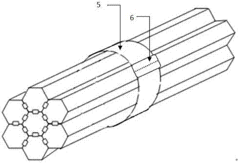 Detachable seven-hole cellular tube