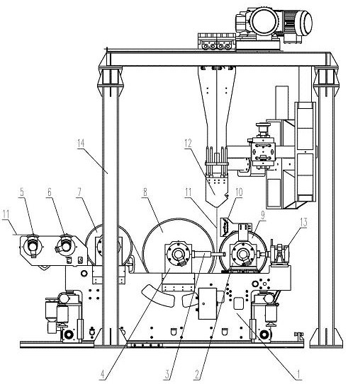 High-precision temperature control film casting machine