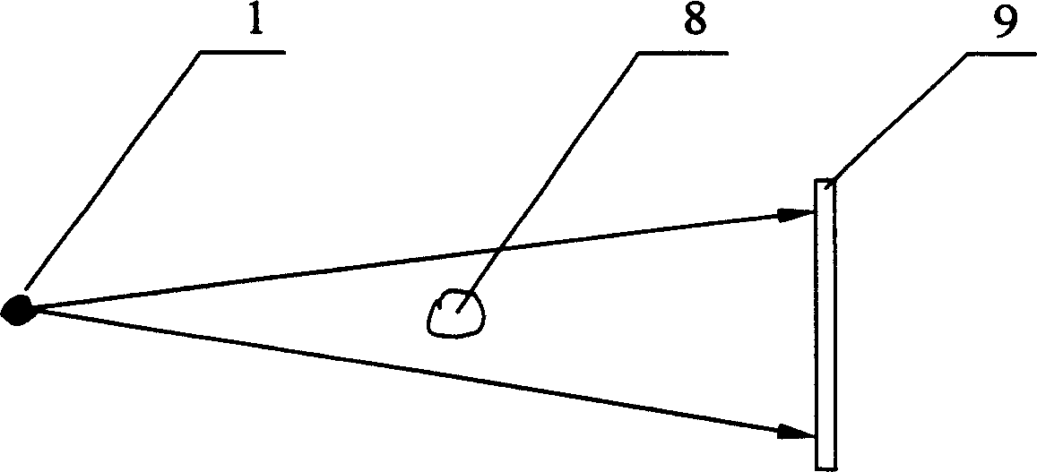 Atomic beam phase contrast imaging device