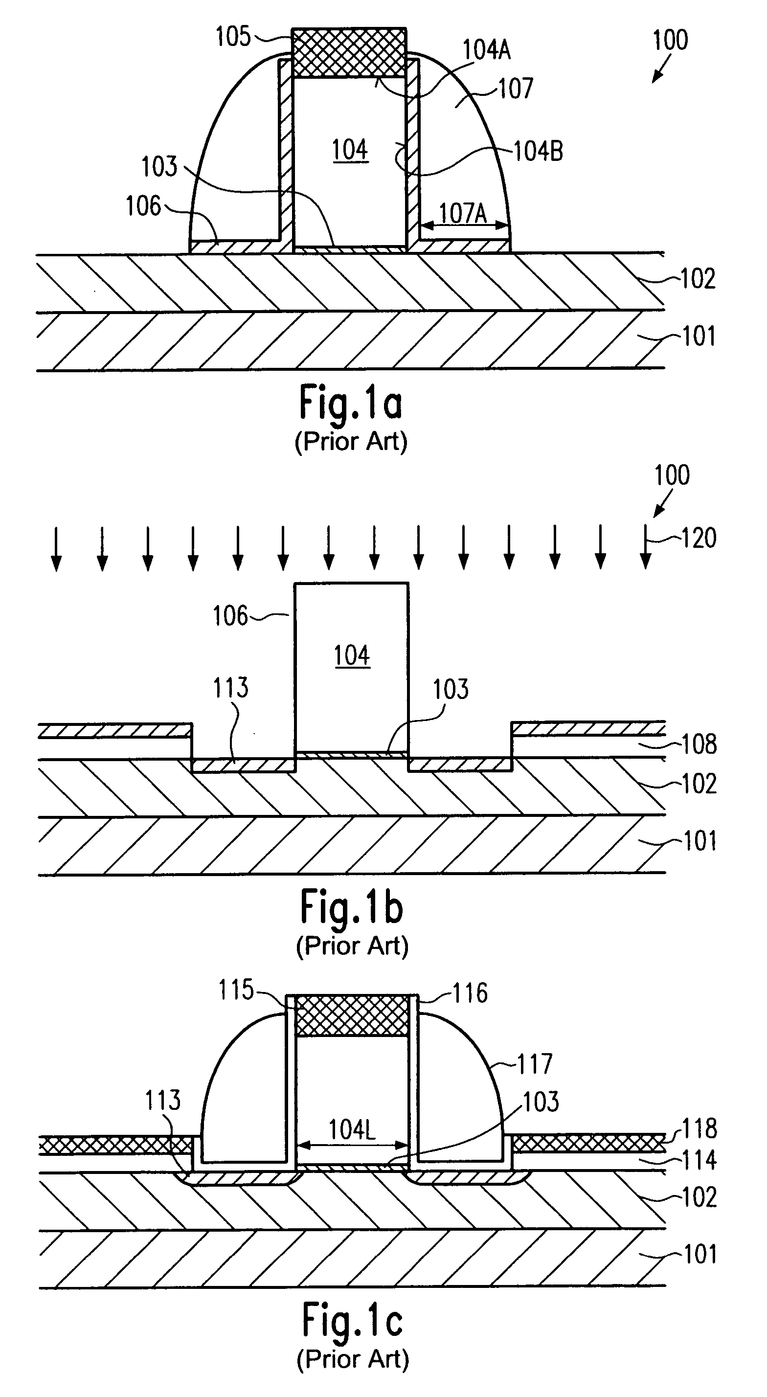 Technique for forming a transistor having raised drain and source regions with a tri-layer hard mask for gate patterning