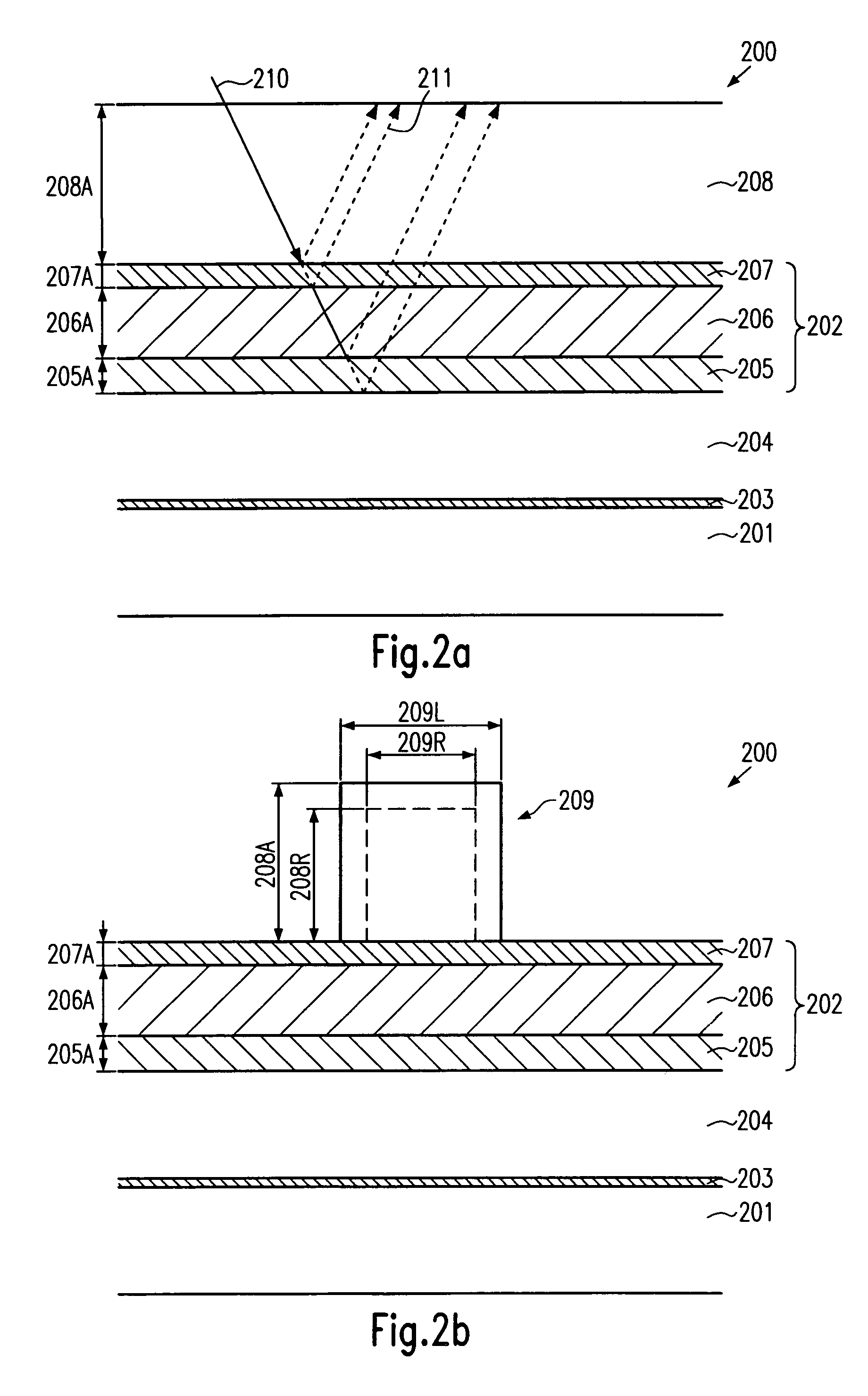 Technique for forming a transistor having raised drain and source regions with a tri-layer hard mask for gate patterning