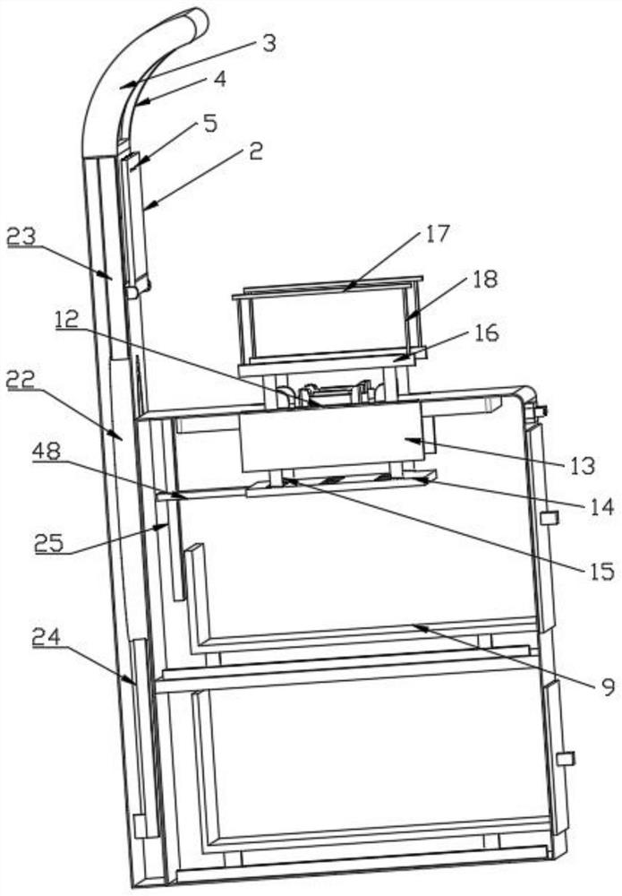 Integrated stove with hidden grill