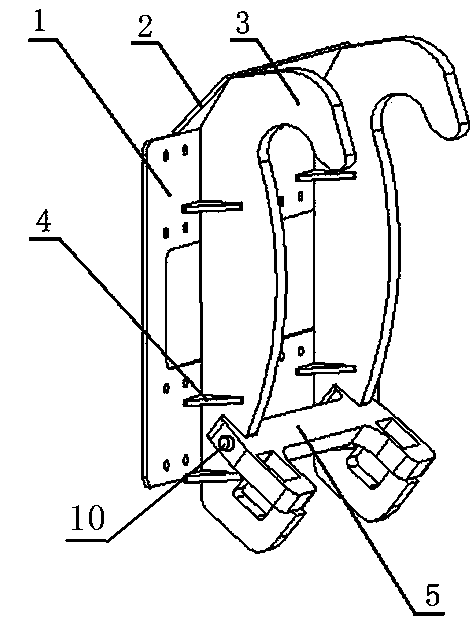 Snow throwing head quick installation device