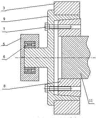 Clamping vibration device for integral torsional fatigue test of crankshaft