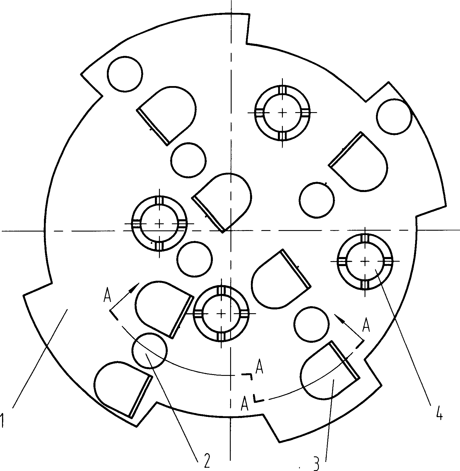 Double-step cutting structure bit