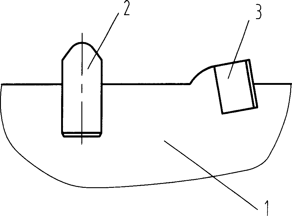 Double-step cutting structure bit