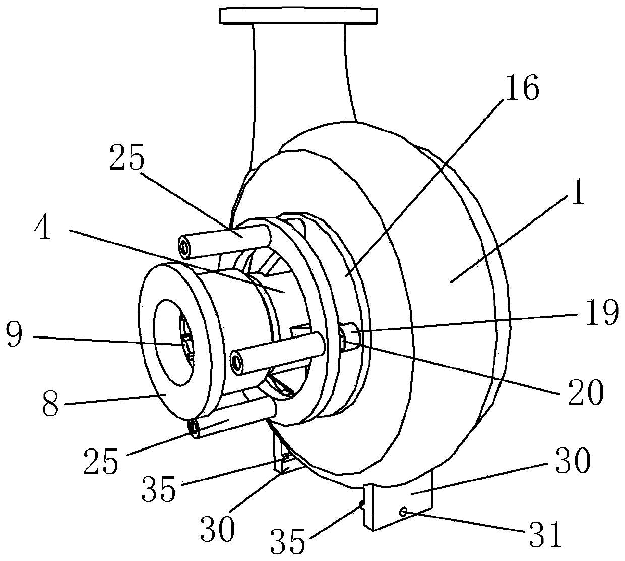 Anti-cavitation centrifugal pump and manufacturing method thereof