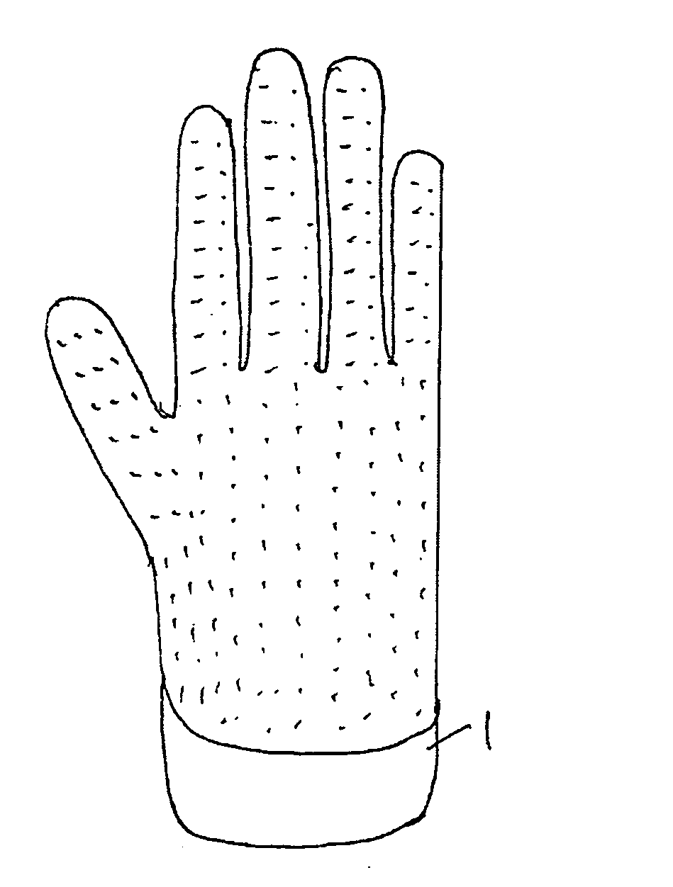 Antiskid latex glove and manufacturing method thereof