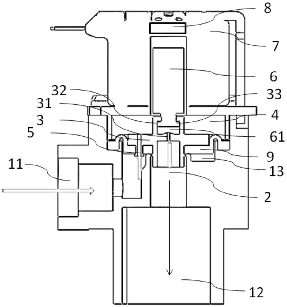 Valve, control method of valve, water filtering device and control method of water filtering device