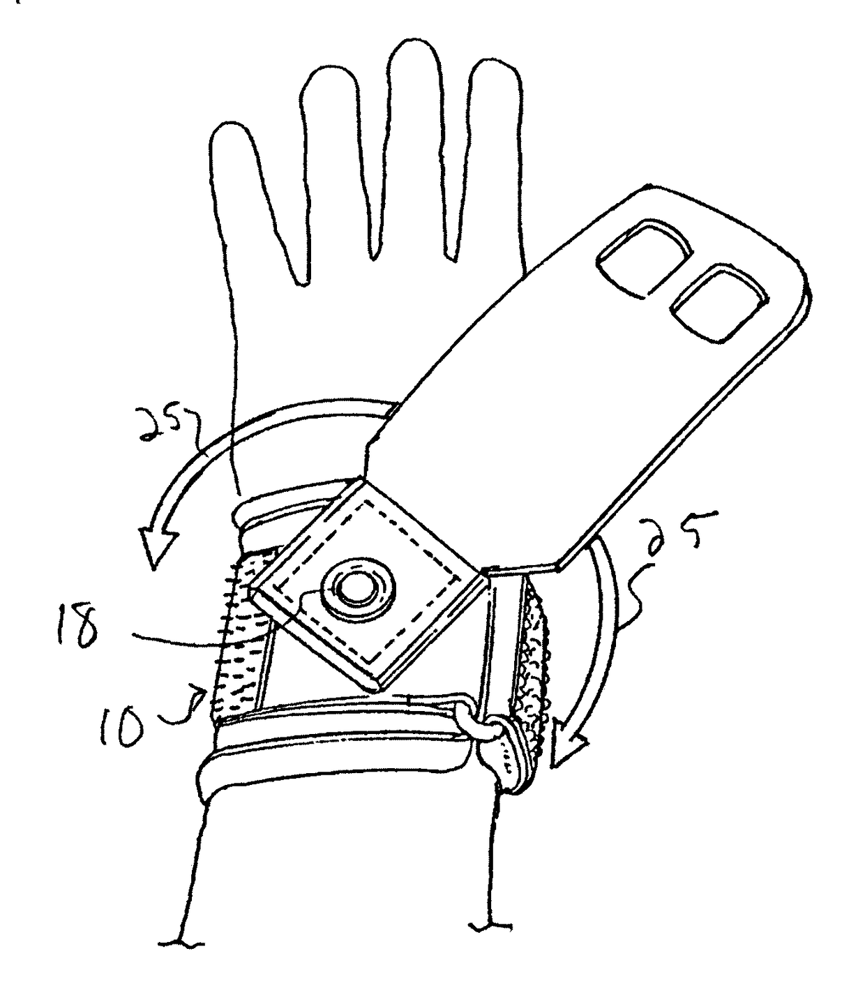 Wrist Support With Rotating Hand Grip