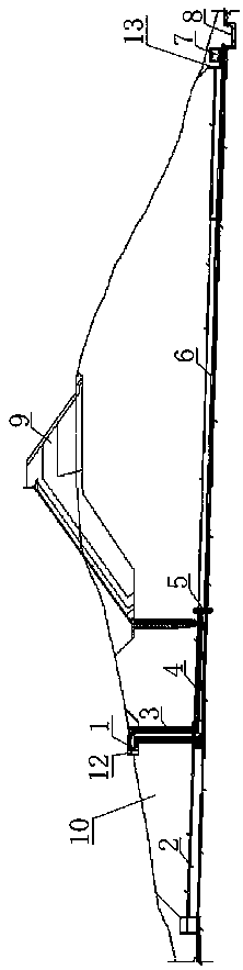 A reservoir pre-discharge and ecological flow discharge structure