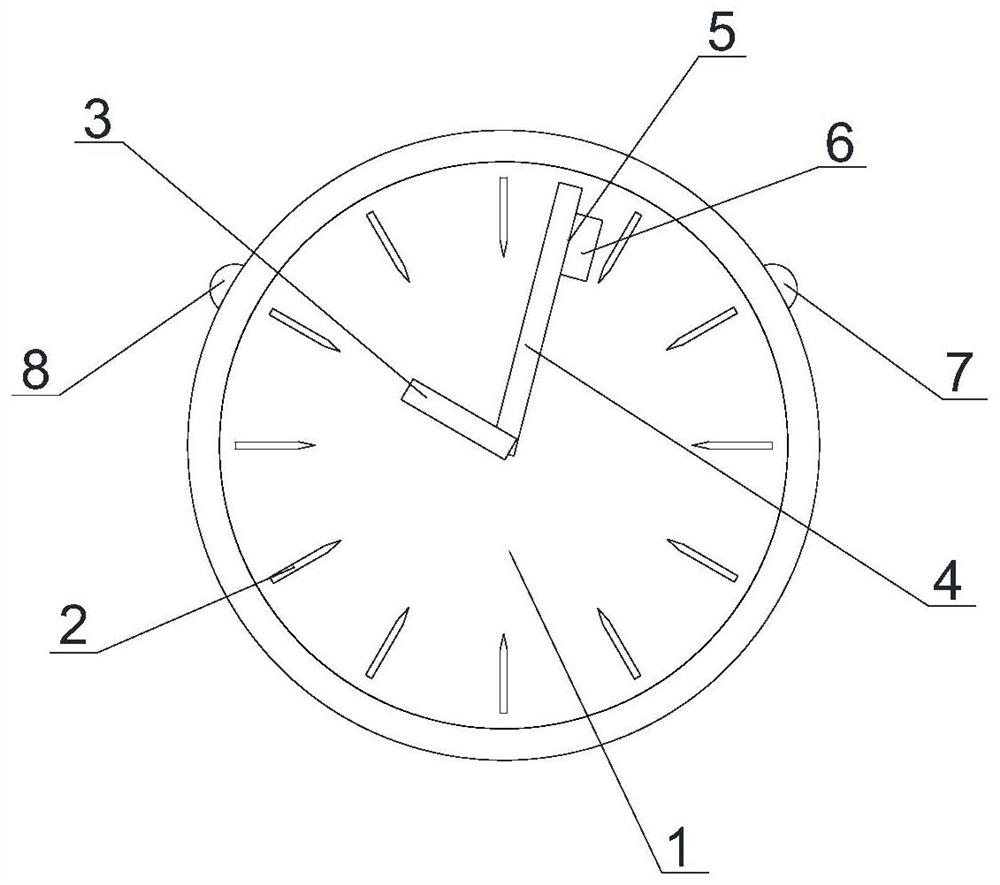 A clock with warning function