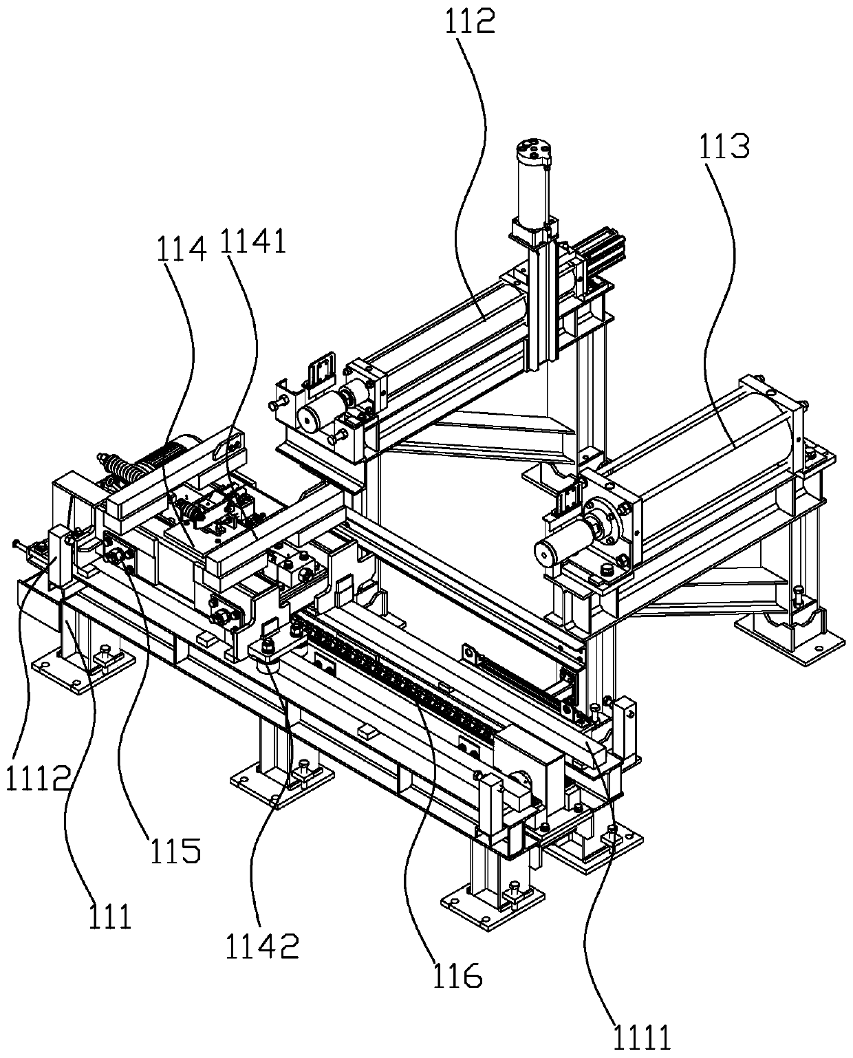 Open type sand mold casting production device