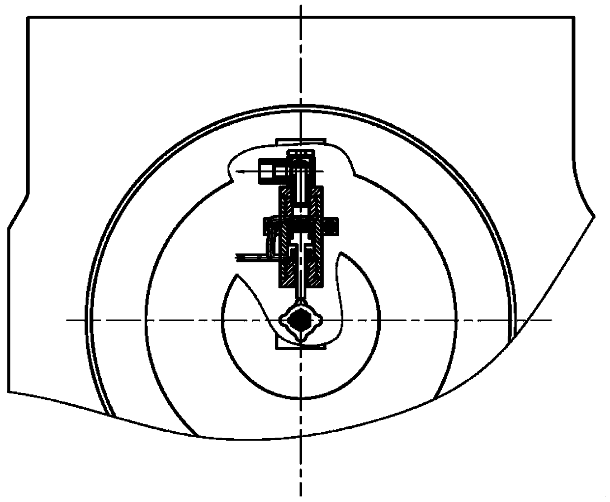 Forced oil injection lubrication system for open gear of walking box of coal mining machine