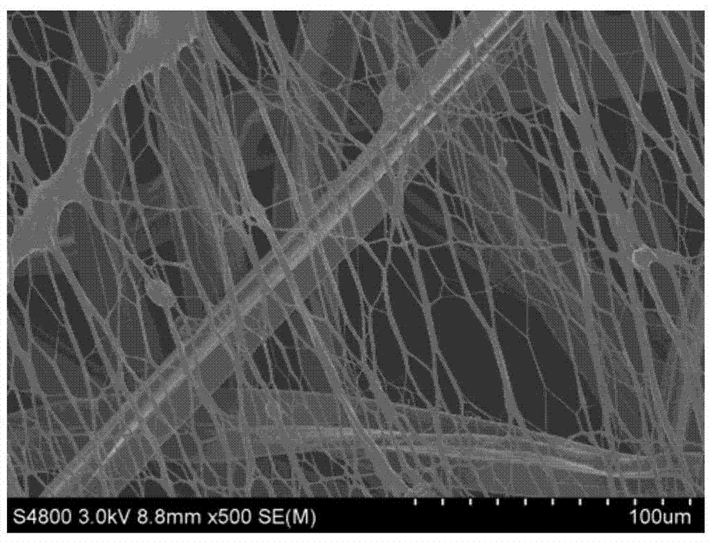 Nanofiber composite tow with high interfacial adhesion strength and its preparation method and application