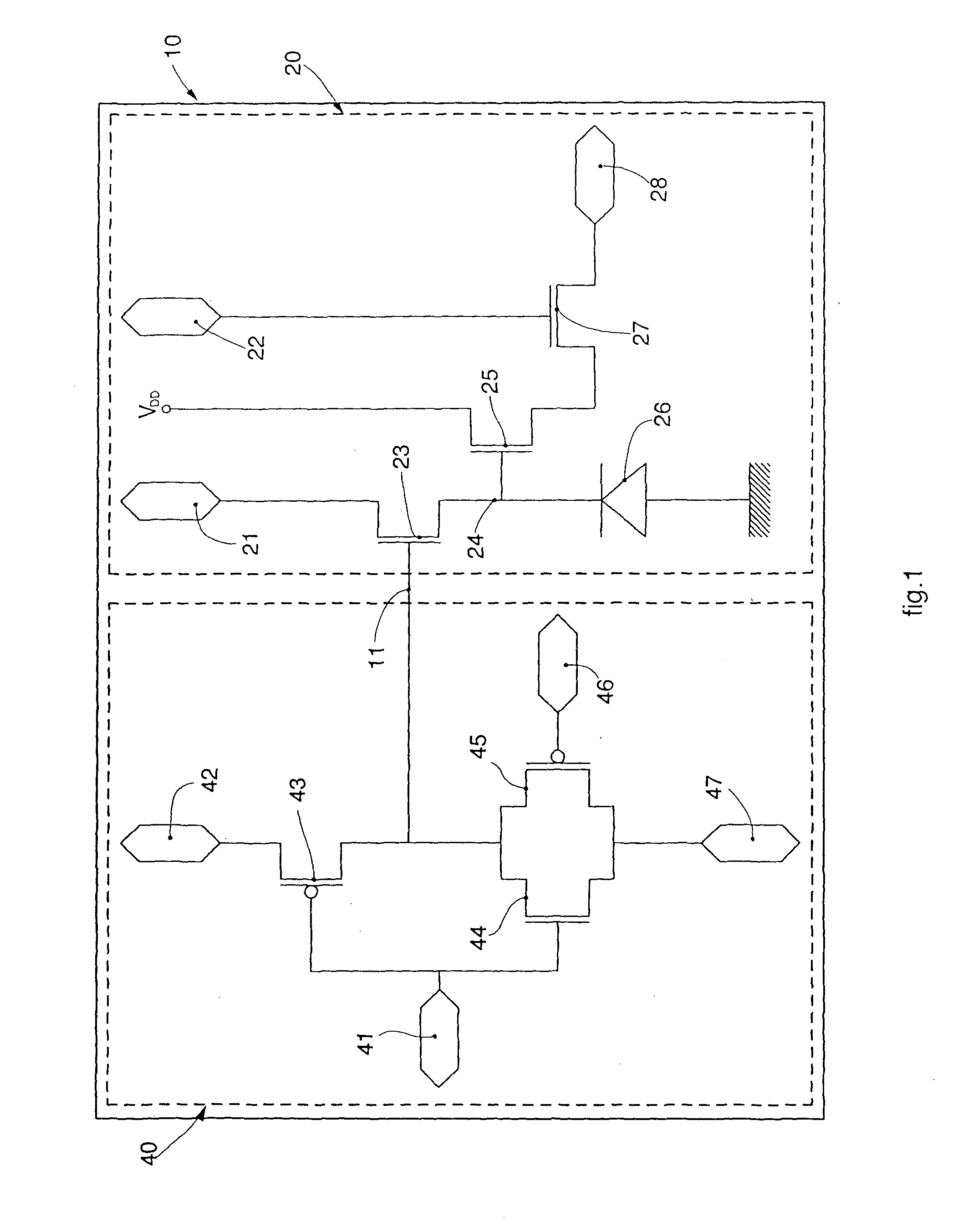 Photo-detector device for electro-optical sensors with variable light dynamics