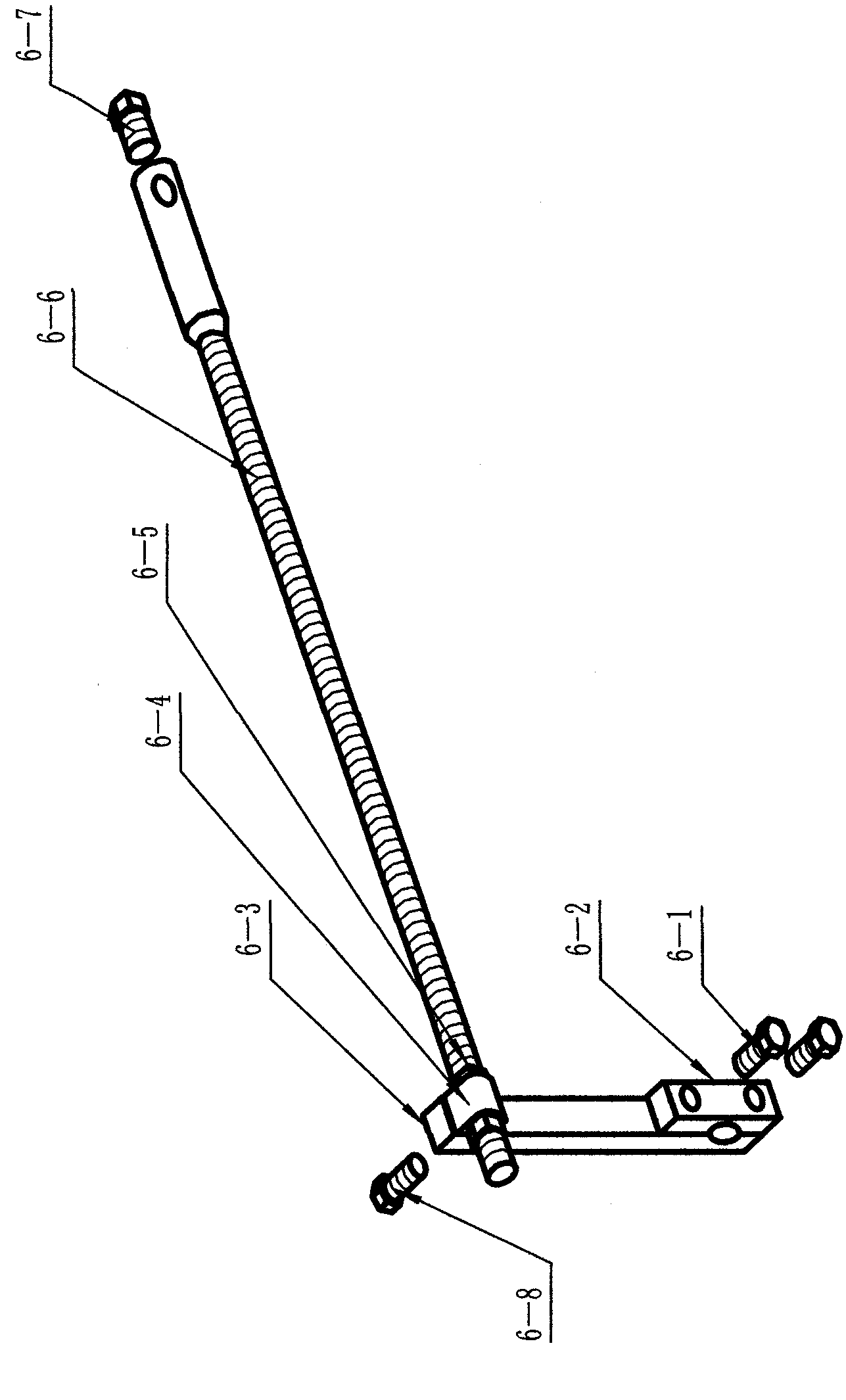 Single-side double-rail combined skeletal external fixation device
