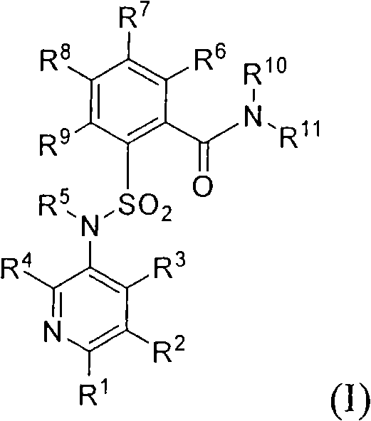 Pyridinaminosulfonyl substituted benzamides as inhibitors of cytochrome p450 3a4 (cyp3a4)