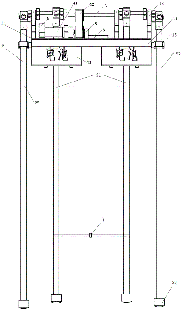 Semi-passive walking device driven by single motor and its steering control method