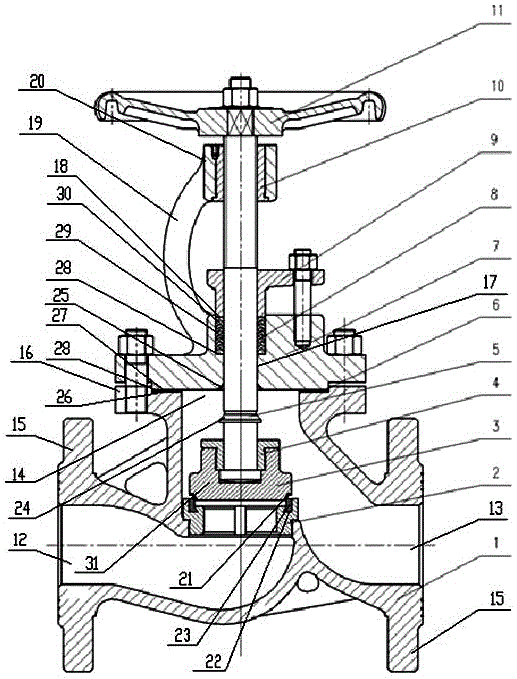 Valve special for special chlorine