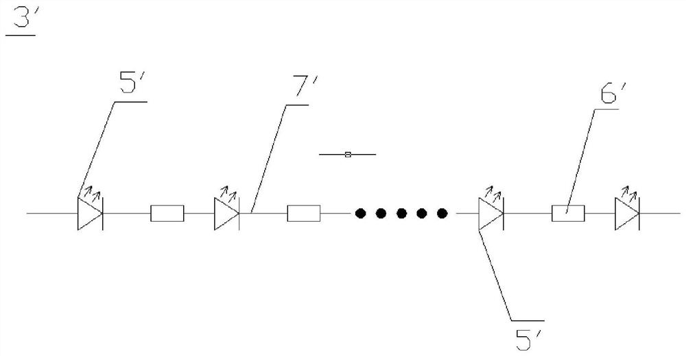 LED lamp strip and LED lamp string structure thereof