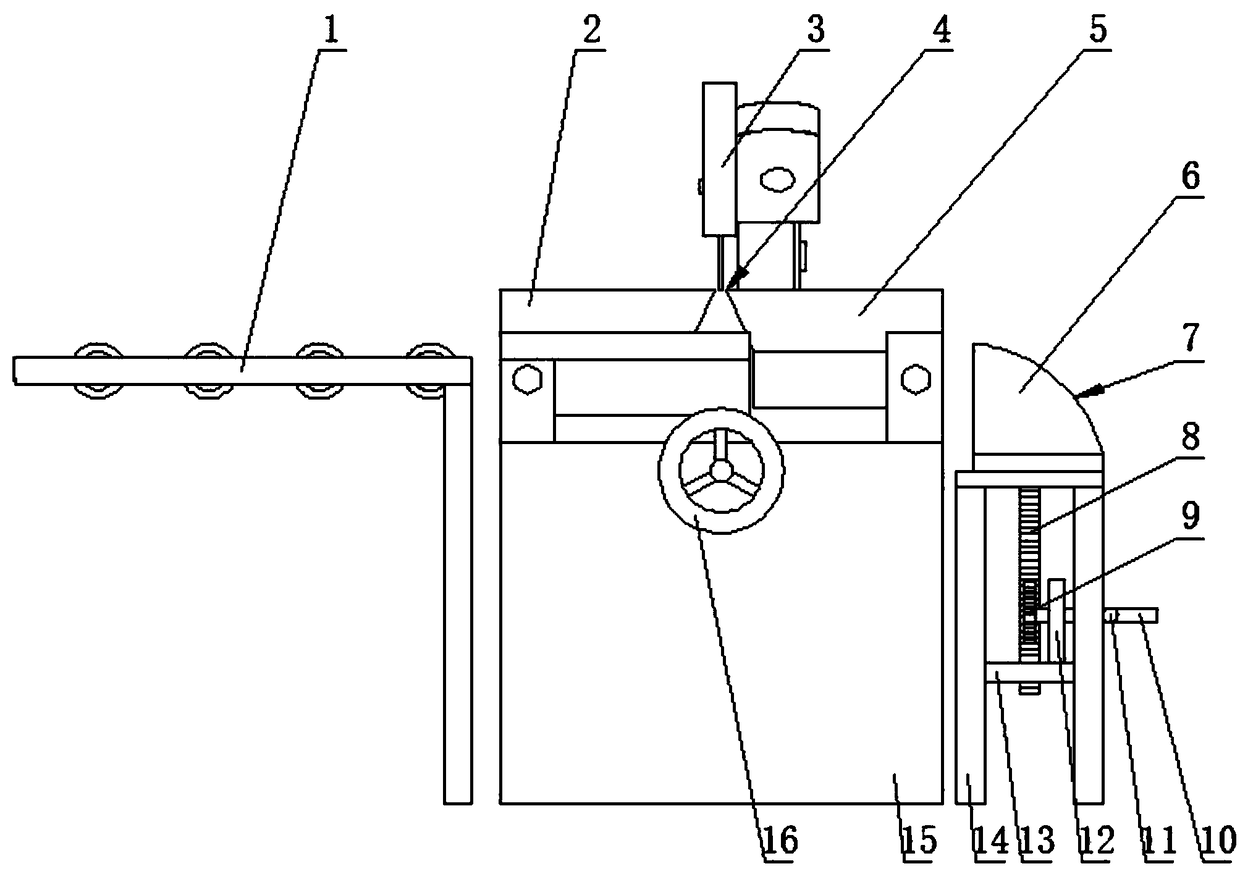 Automatic-discharging type steel pipe cutting device