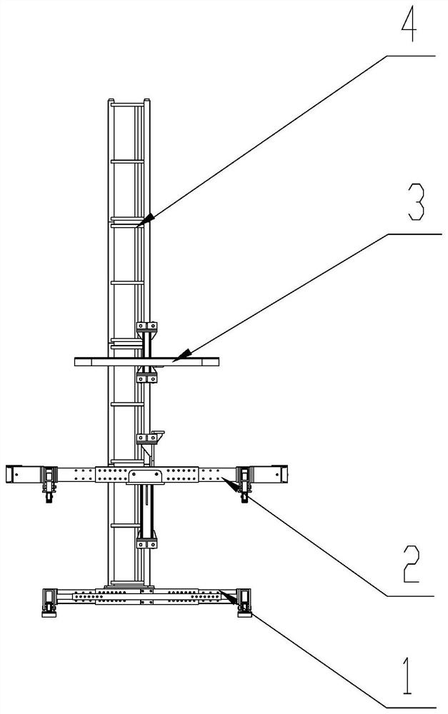 High-rise building climbing pouring system and operation method thereof