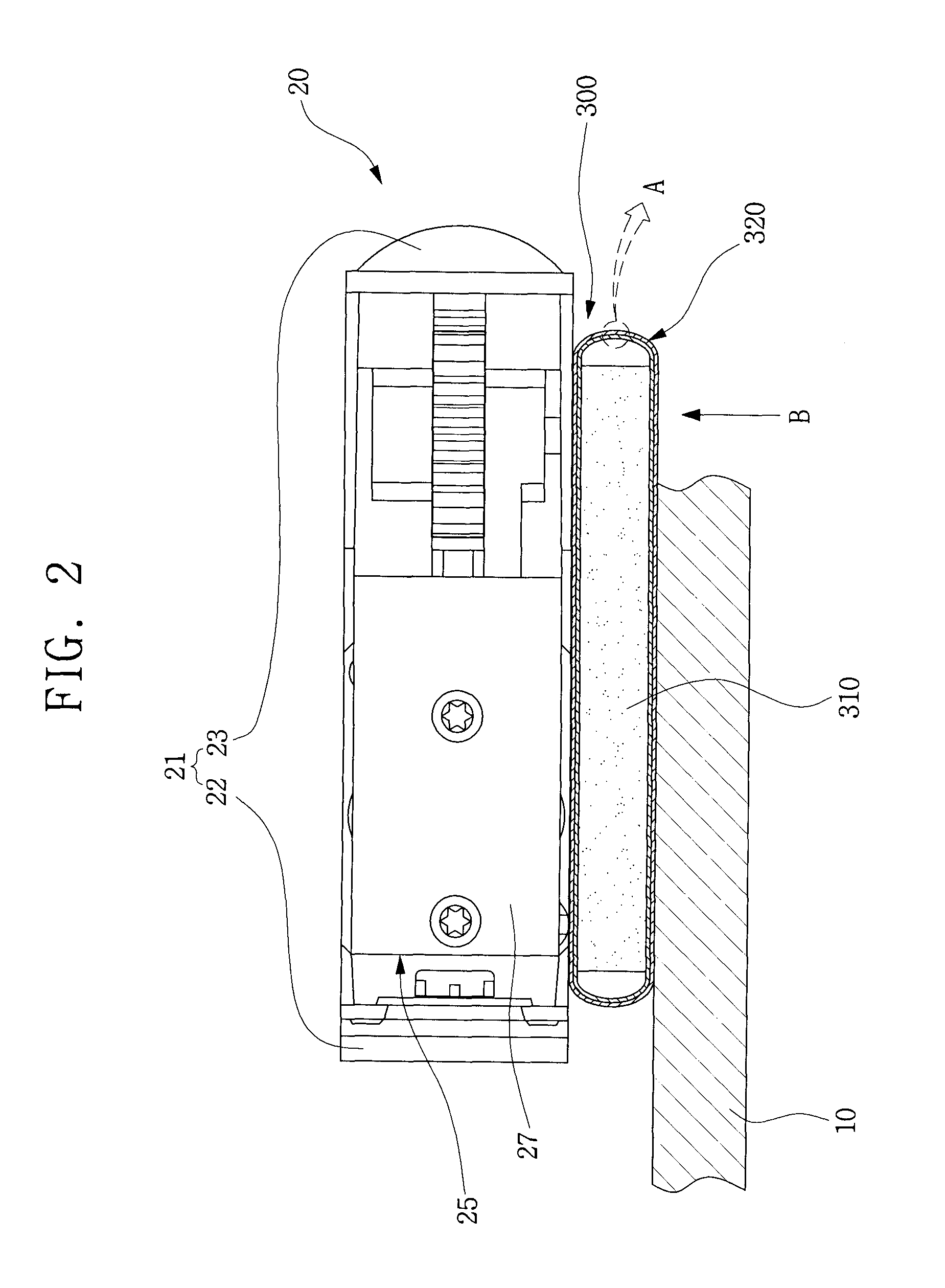 Heat radiating structure for electronic module and electronic device having the same