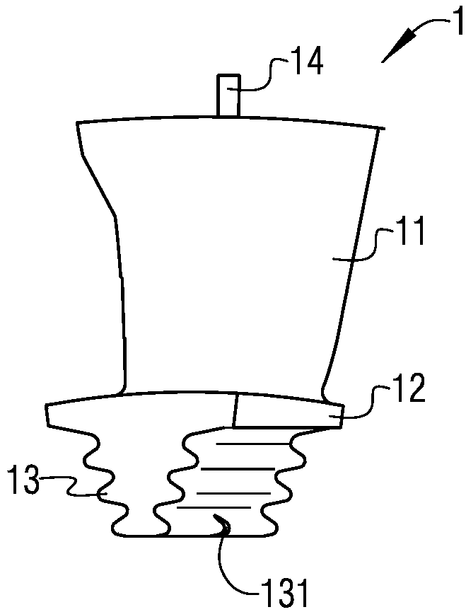 Manufacturing method for pedestal used for blade measuring