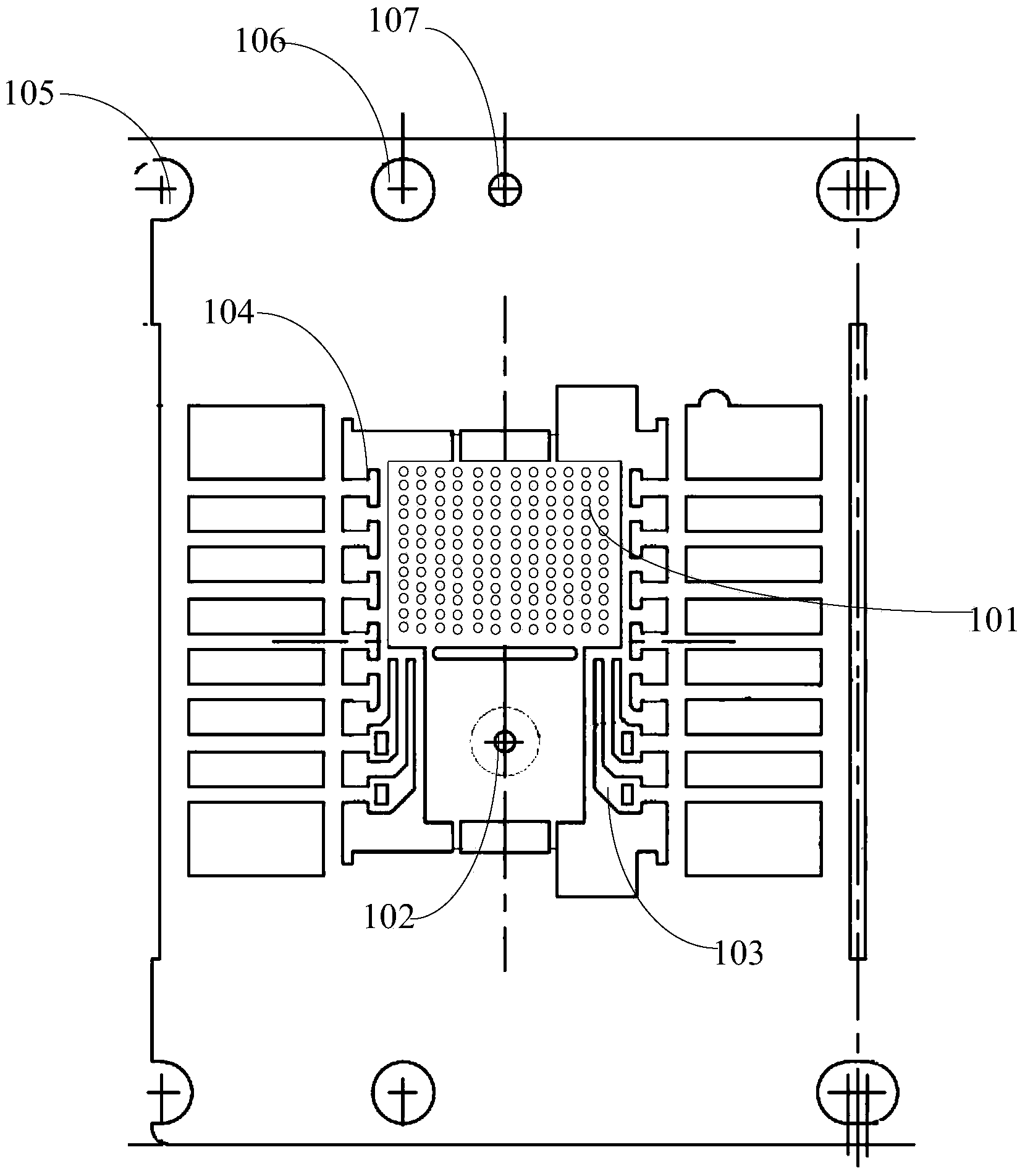 Tire pressure sensor packaging lead frame