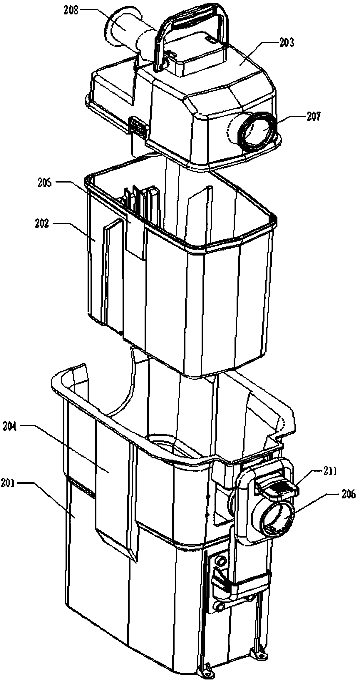 An automatic treatment device for human excrement