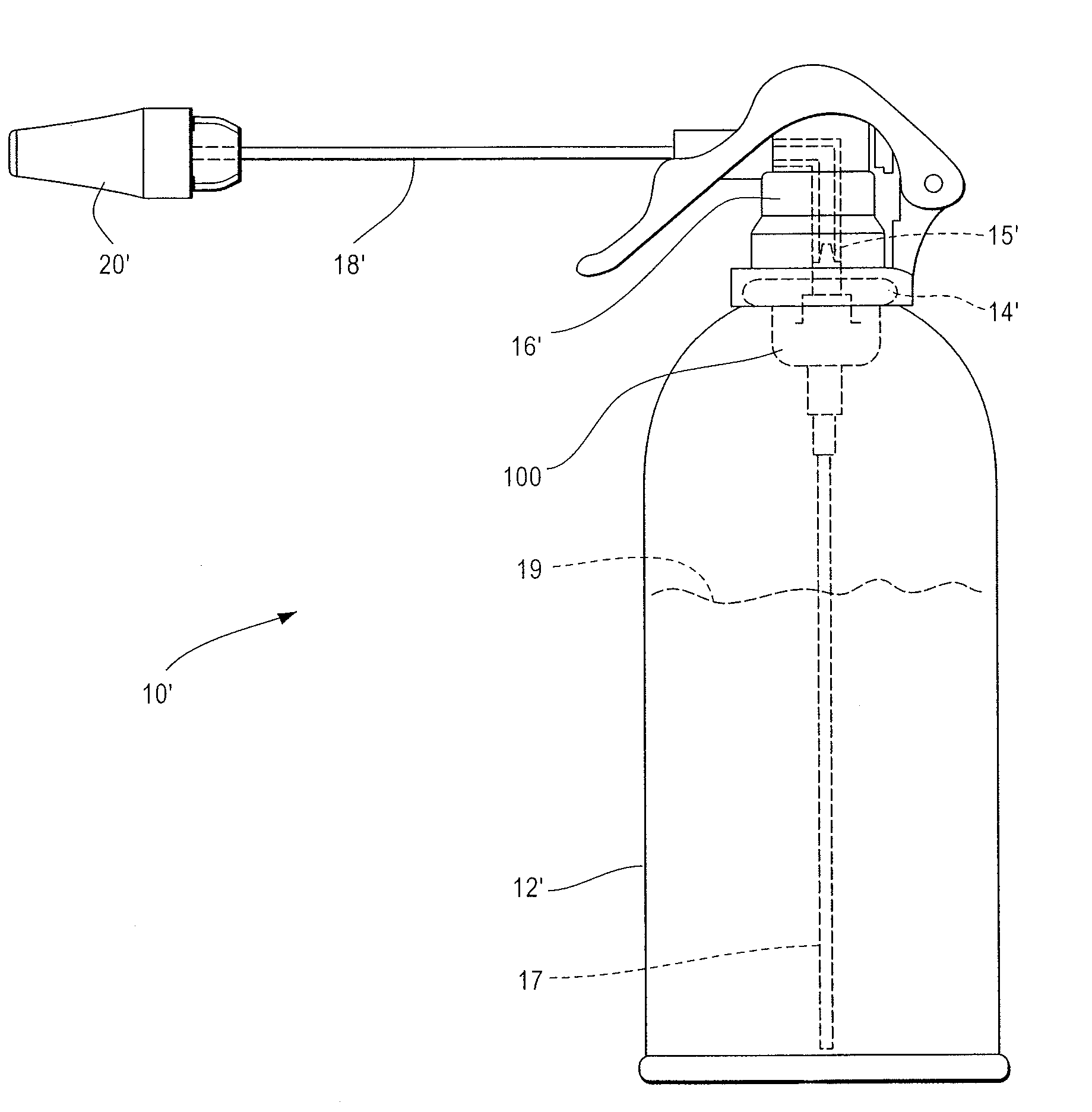 Cryosurgical device with metered dose