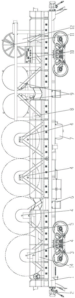 Simple contact net constant-tension wire barrow