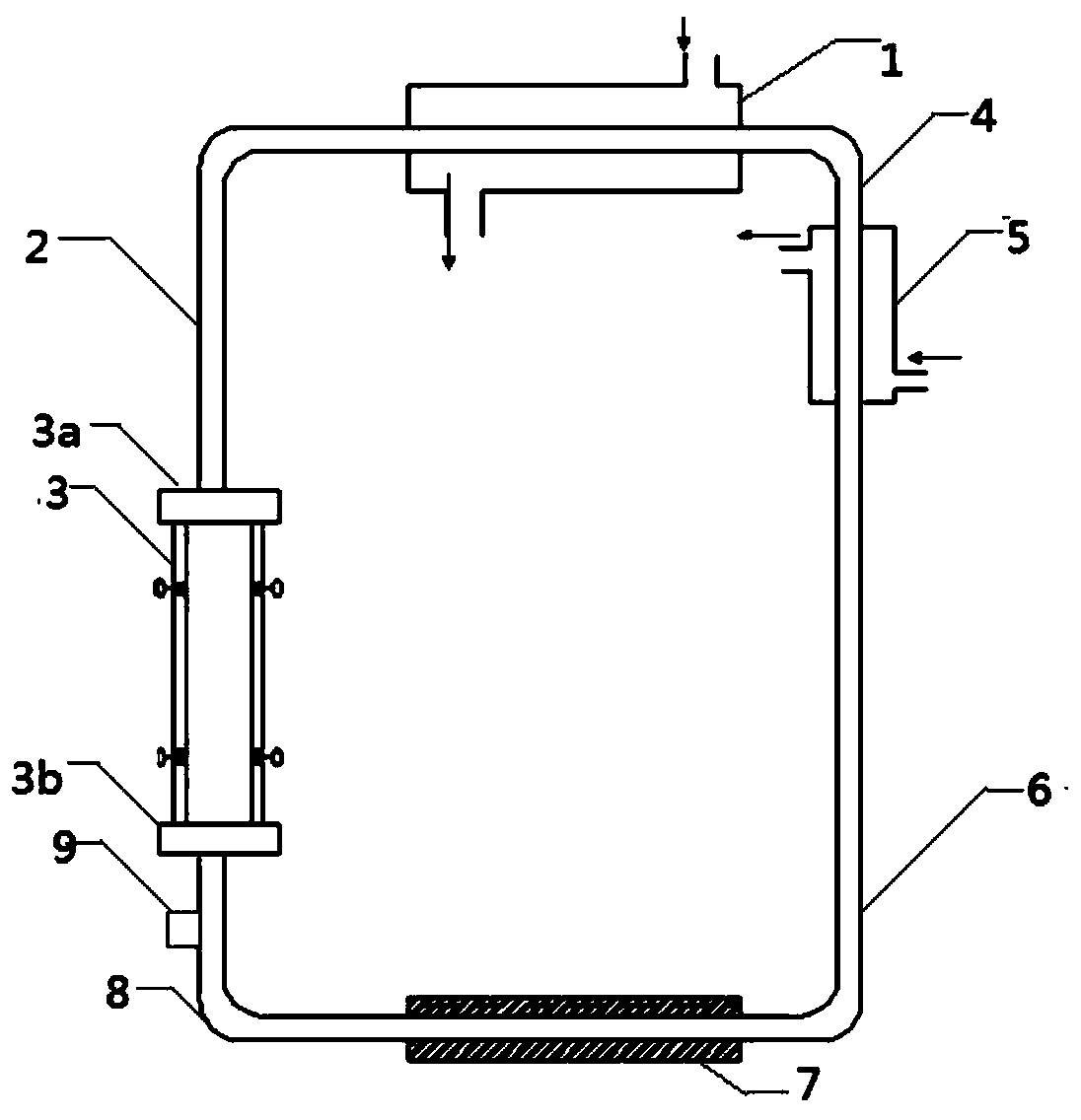 Visual analysis method for flow oscillation after gas is injected into lead bismuth fluid